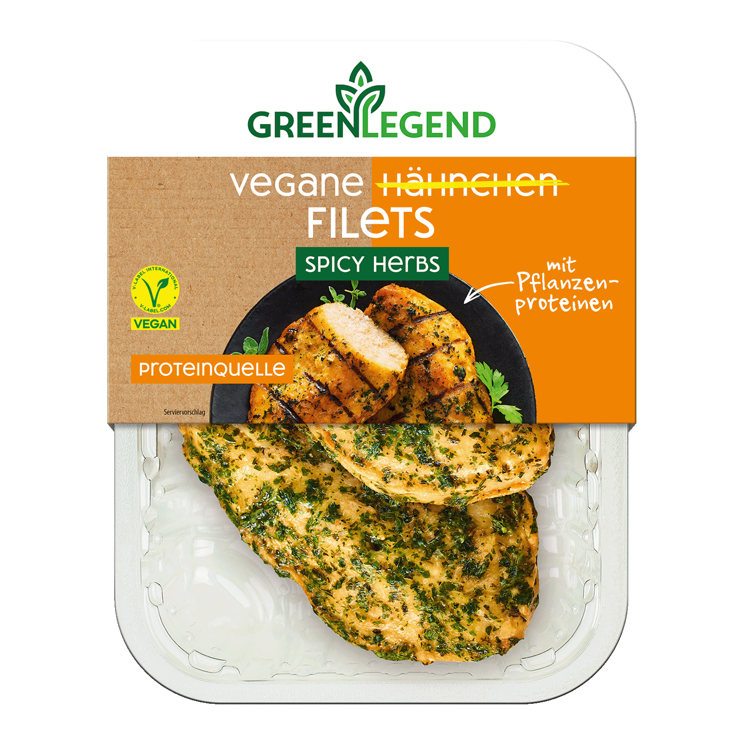 Vegane Hähnchen Filets Spicy Herbs