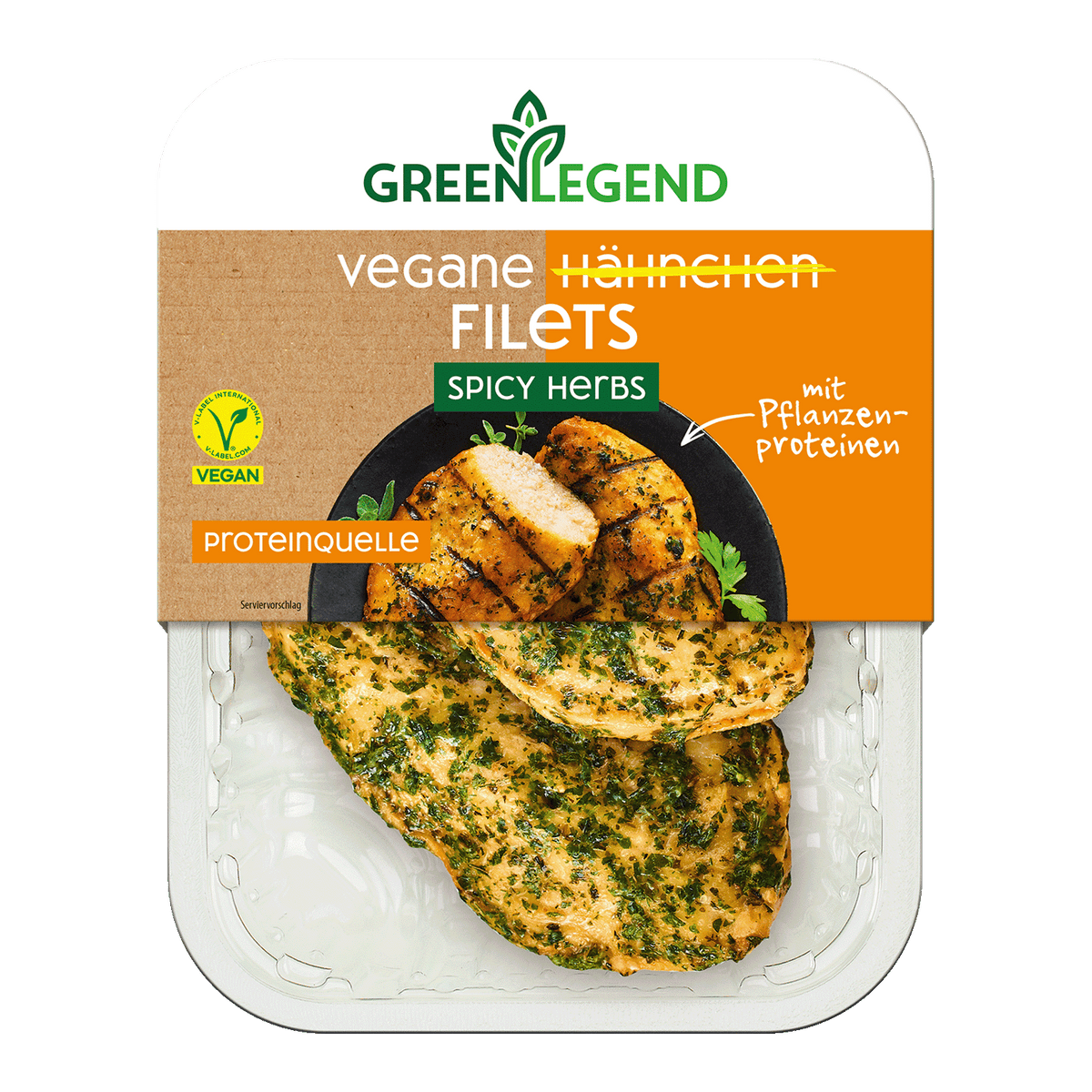 Vegane Hähnchen Filets Spicy Herbs