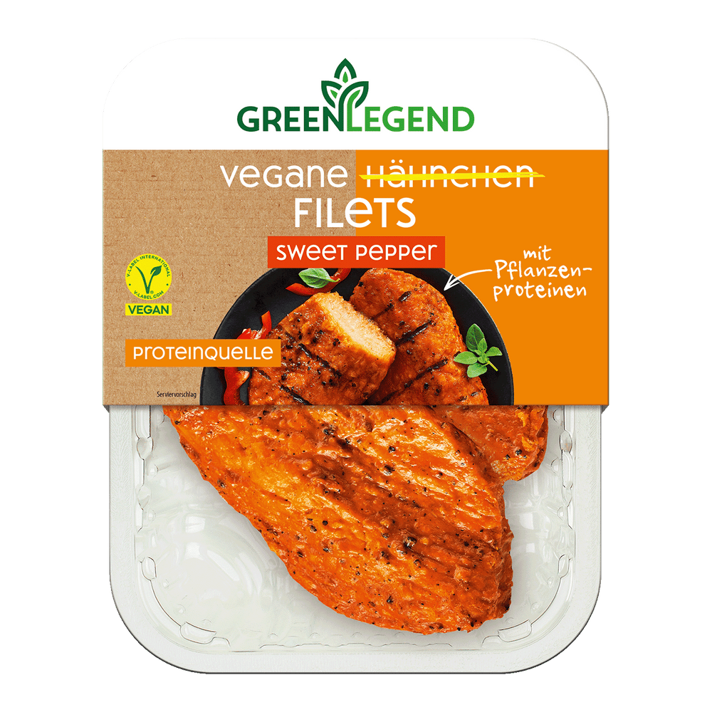 Vegane Hähnchen Filets Sweet Pepper