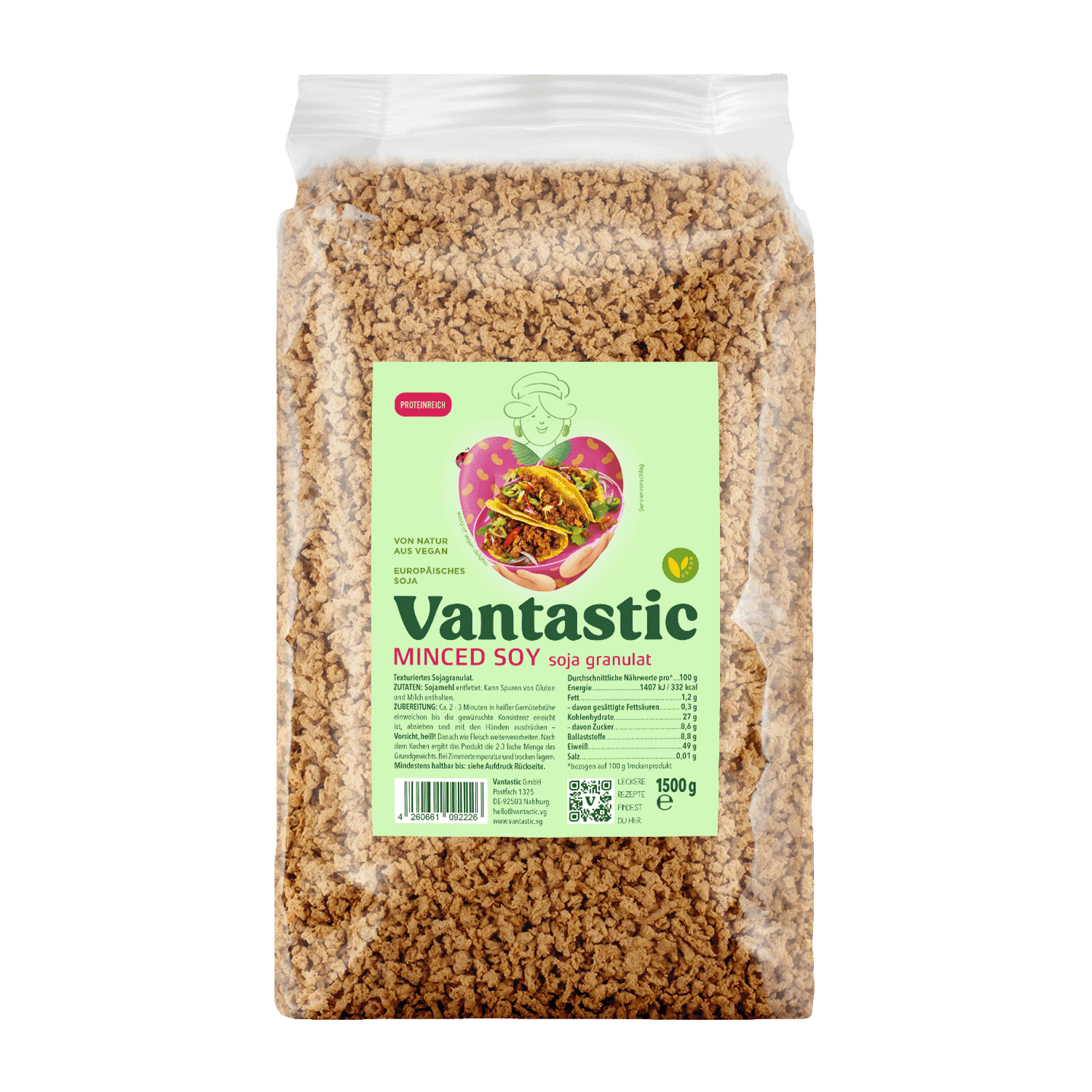 Minced Soy, Soja Granulat