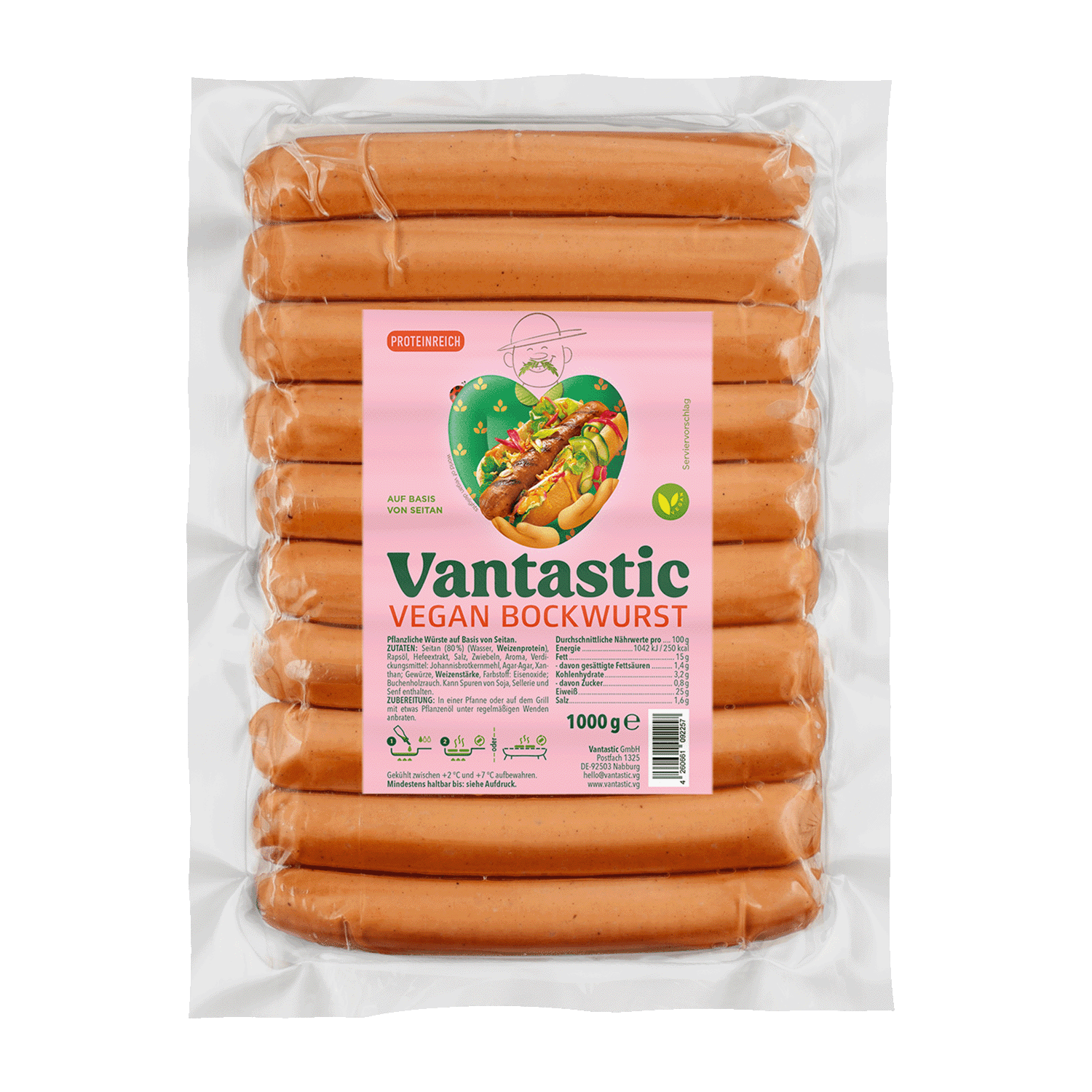 Vegan Bockwurst Großpack