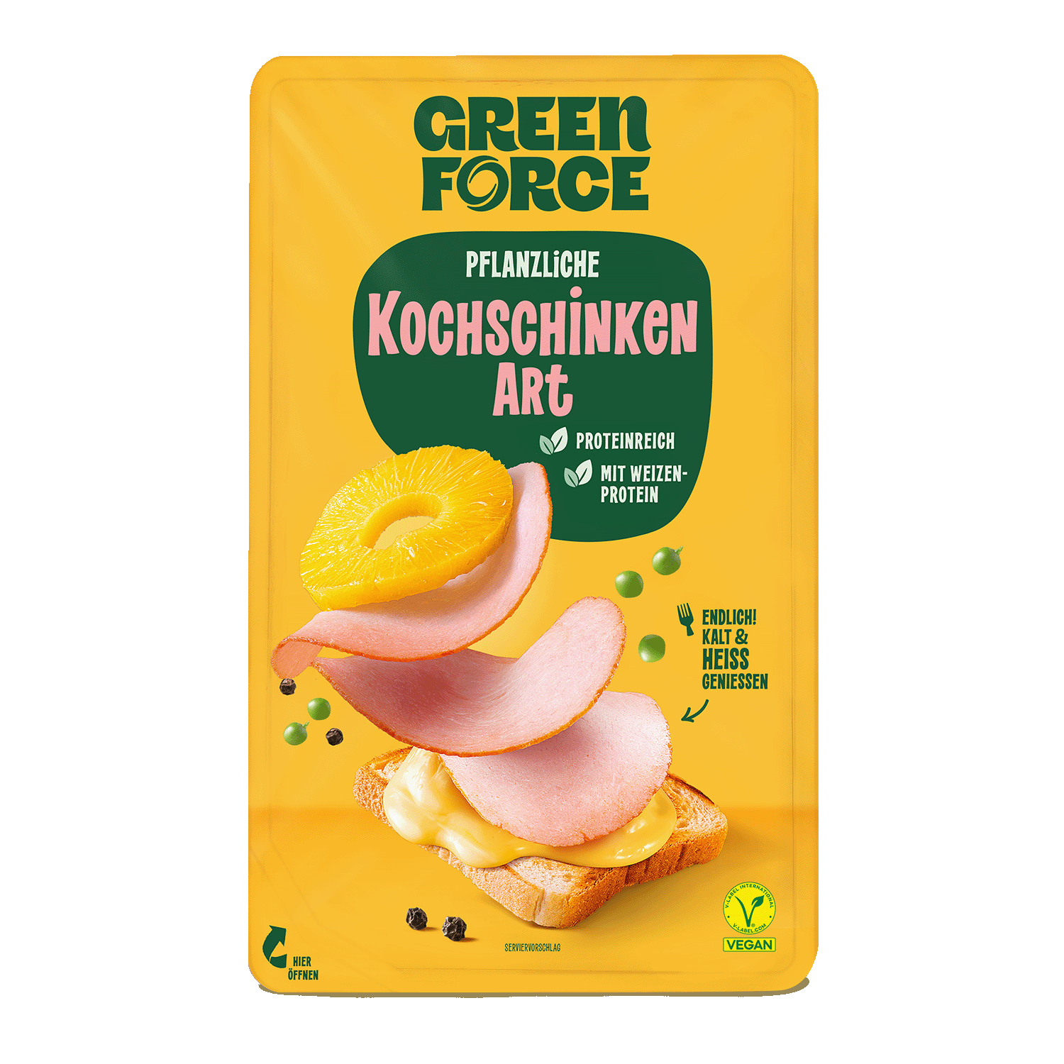 Veganer Aufschnitt Kochschinken Art