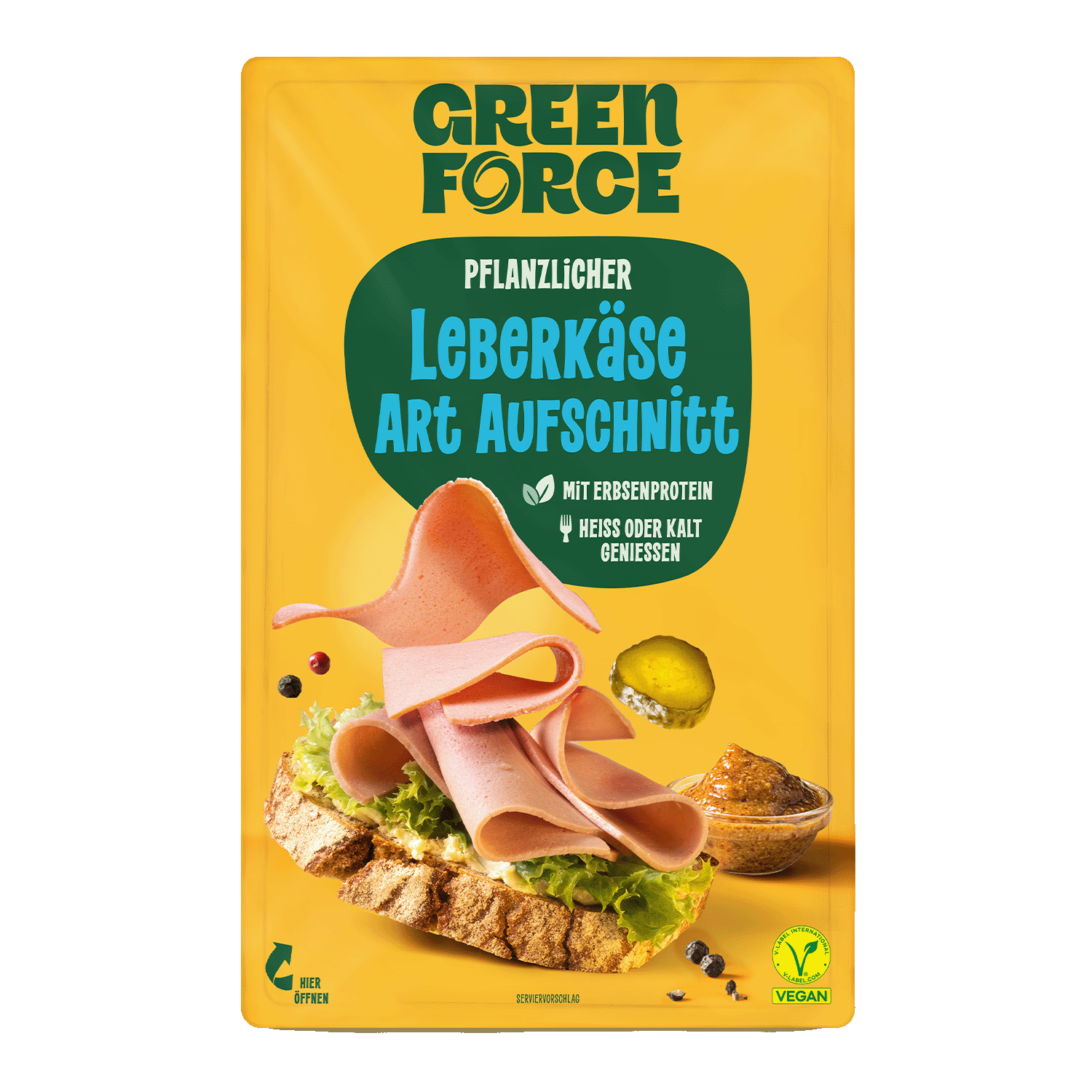 Veganer Aufschnitt Leberkäse