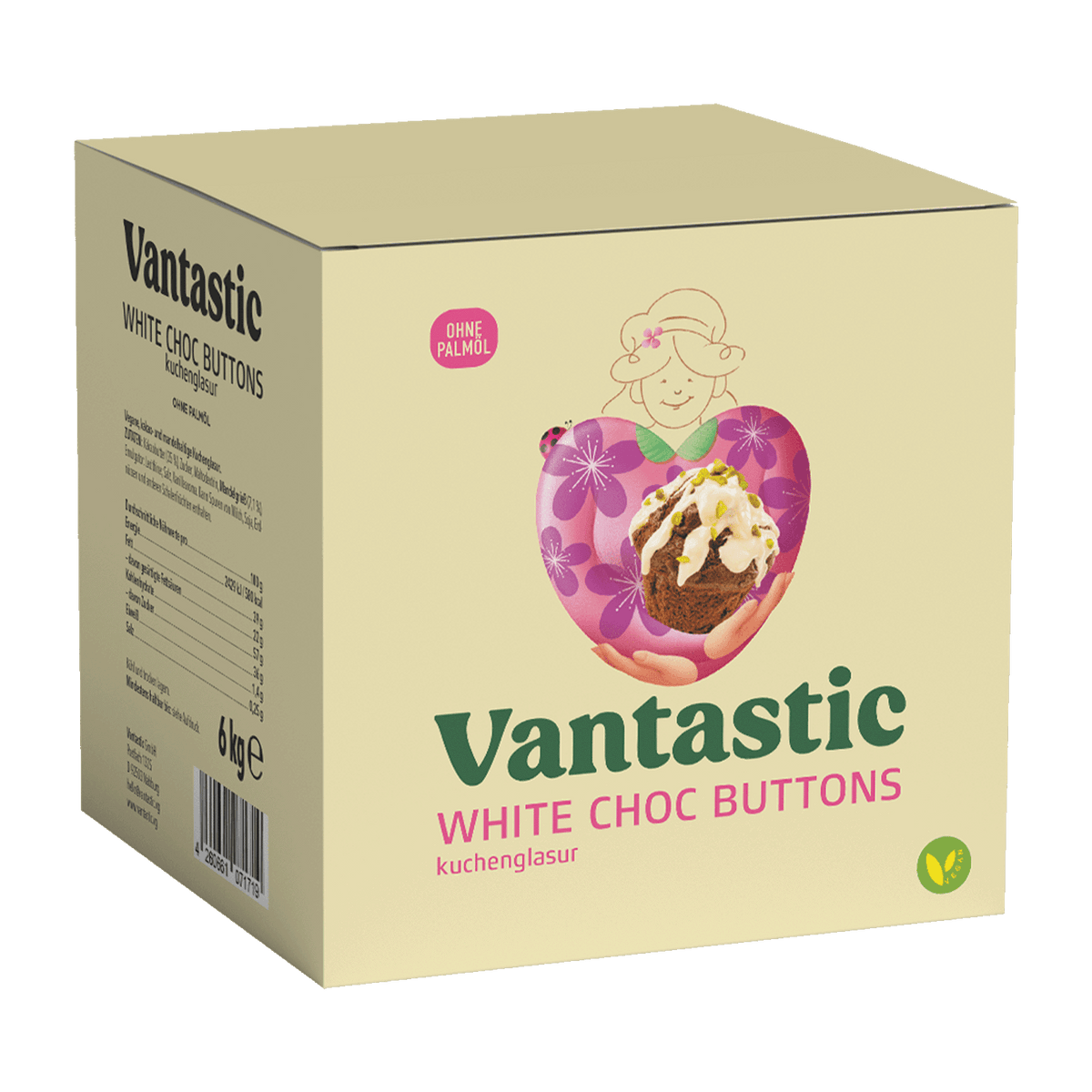 White Choc Buttons Großpack