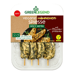 VEGANE HÄHNCHEN SPIESSE Spicy Herbs