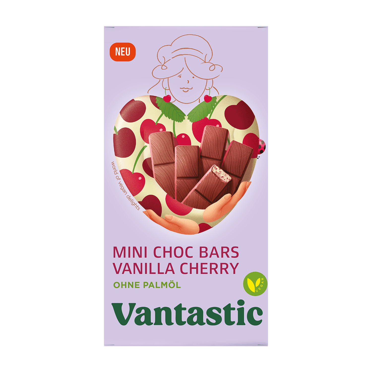 Vantastic Mini Choc Bars Cherry Vanilla Flavor
