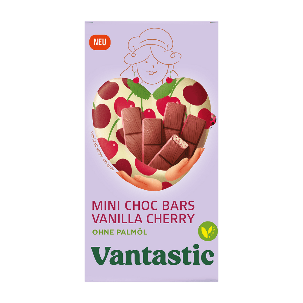 Vantastic Mini Choc Bars Cherry Vanilla Flavor