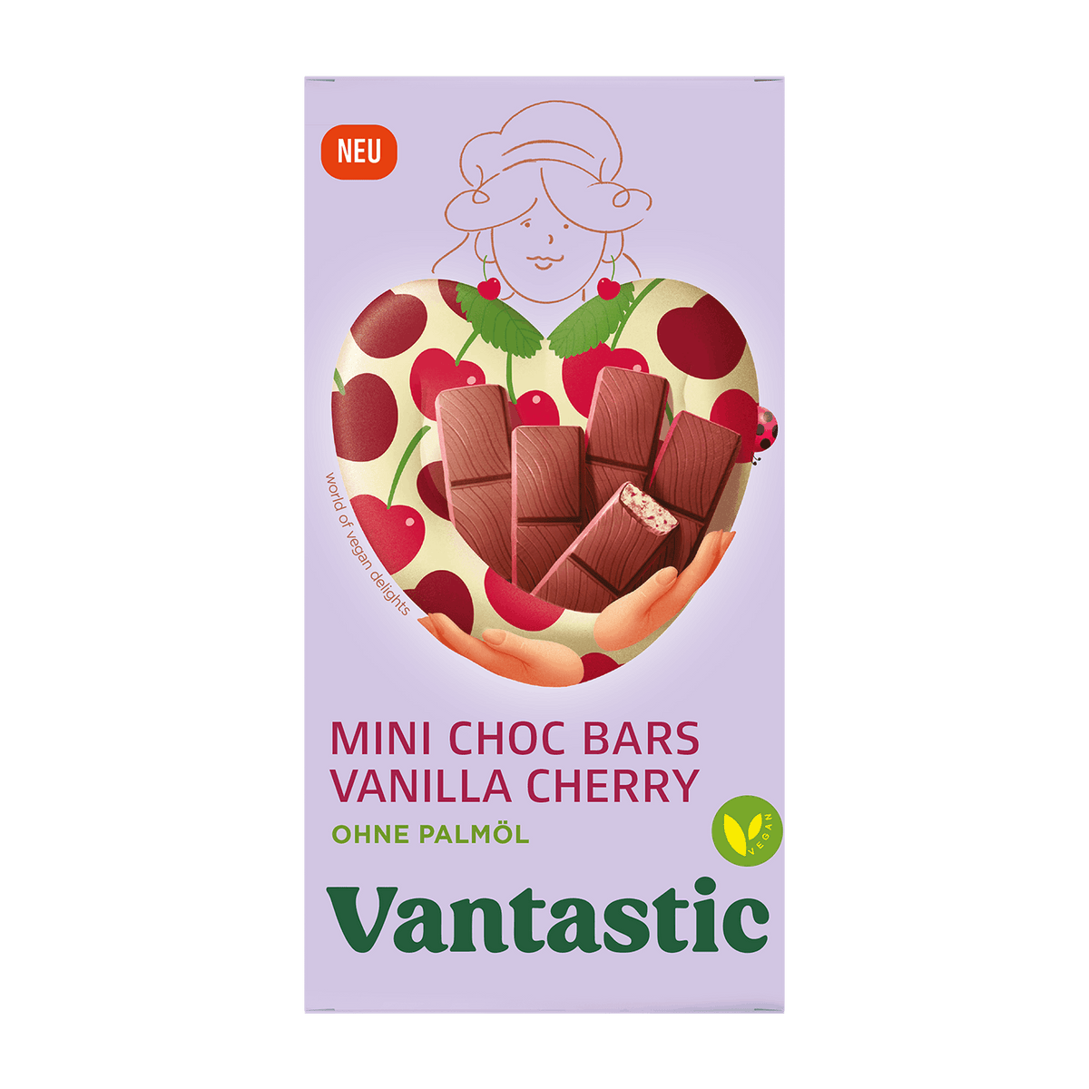 Vantastic Mini Choc Bars Cherry Vanilla Flavor