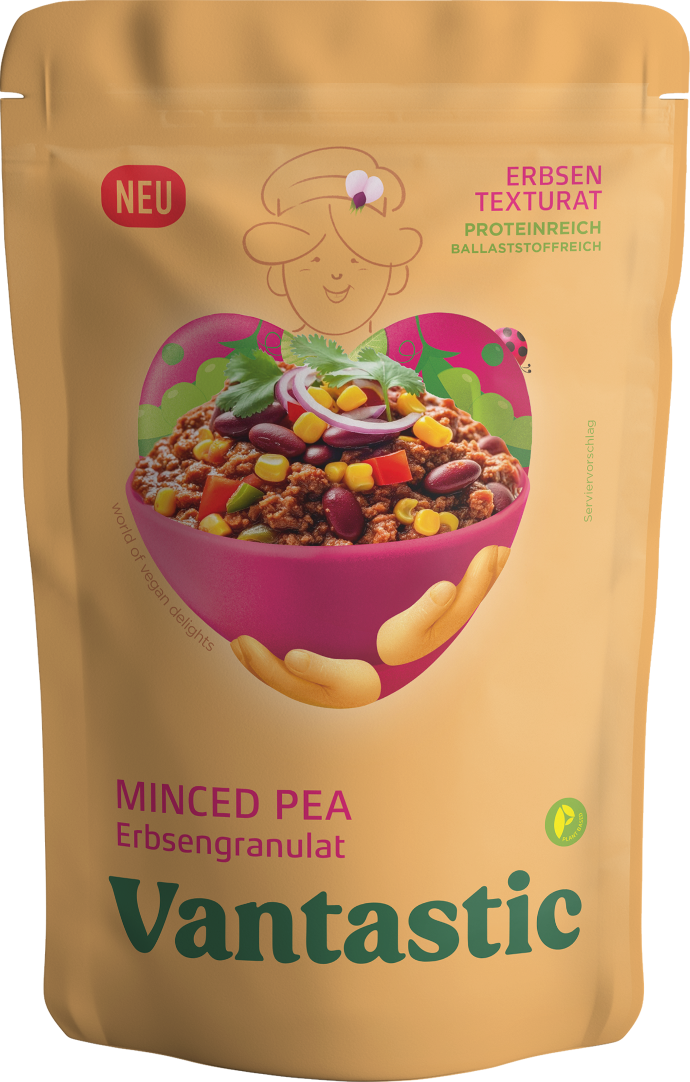 Minced Pea, Erbsengranulat