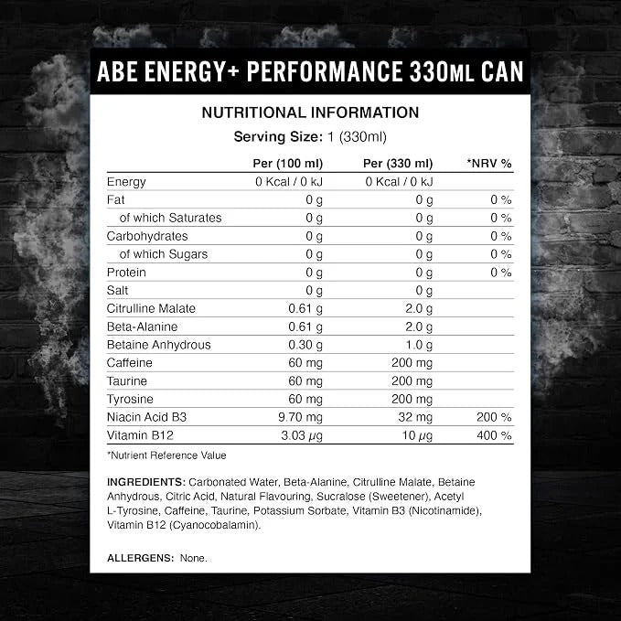 Applied Nutrition ABE Energy & Performance Statiegeld  - 12 x 330 ml