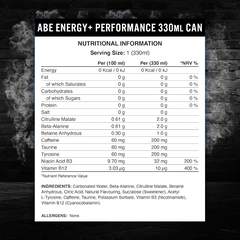 Applied Nutrition ABE Energy & Performance - 12 x 330 ml