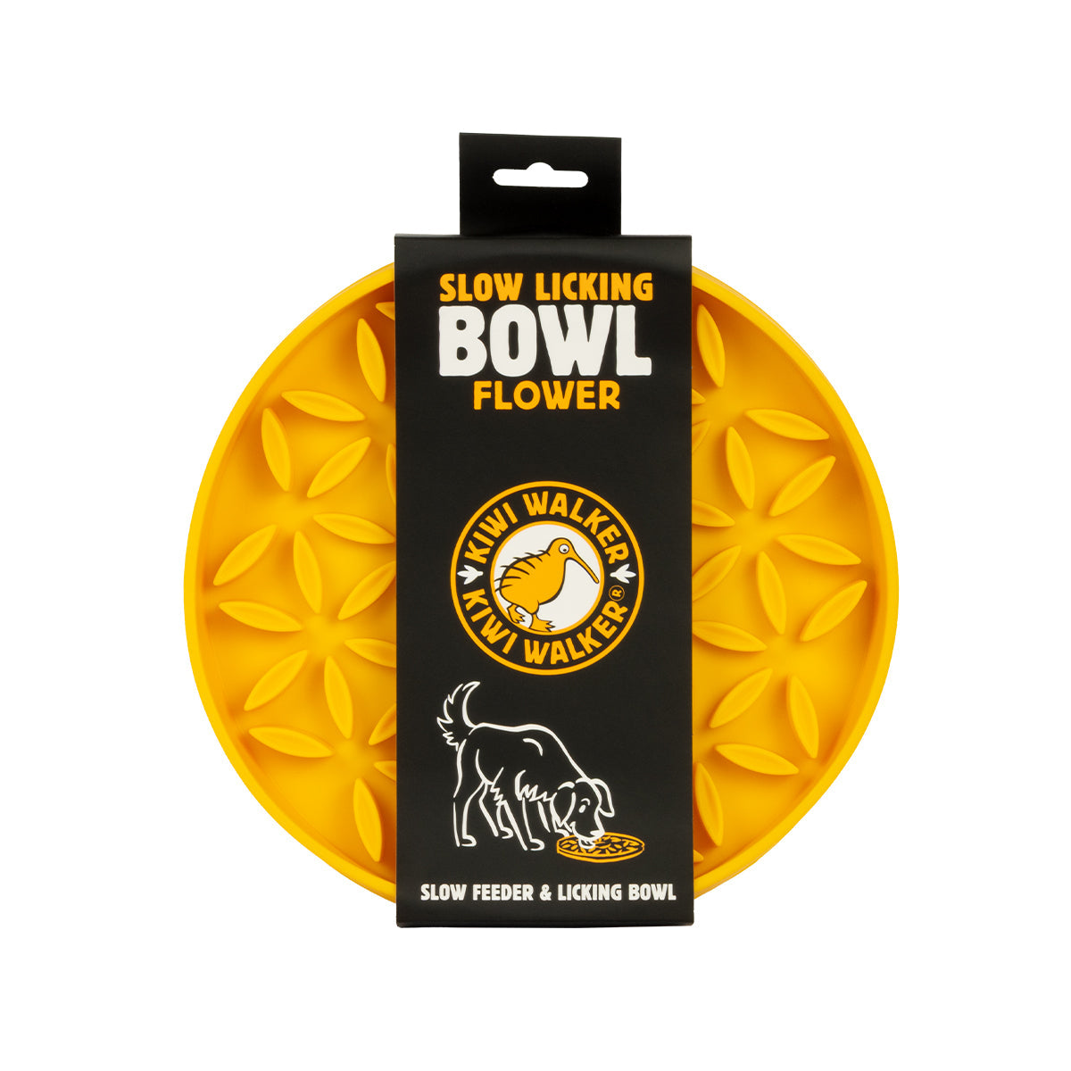 KIWI NAPF ANTI-VIELFRASS FLOWER ORANGE