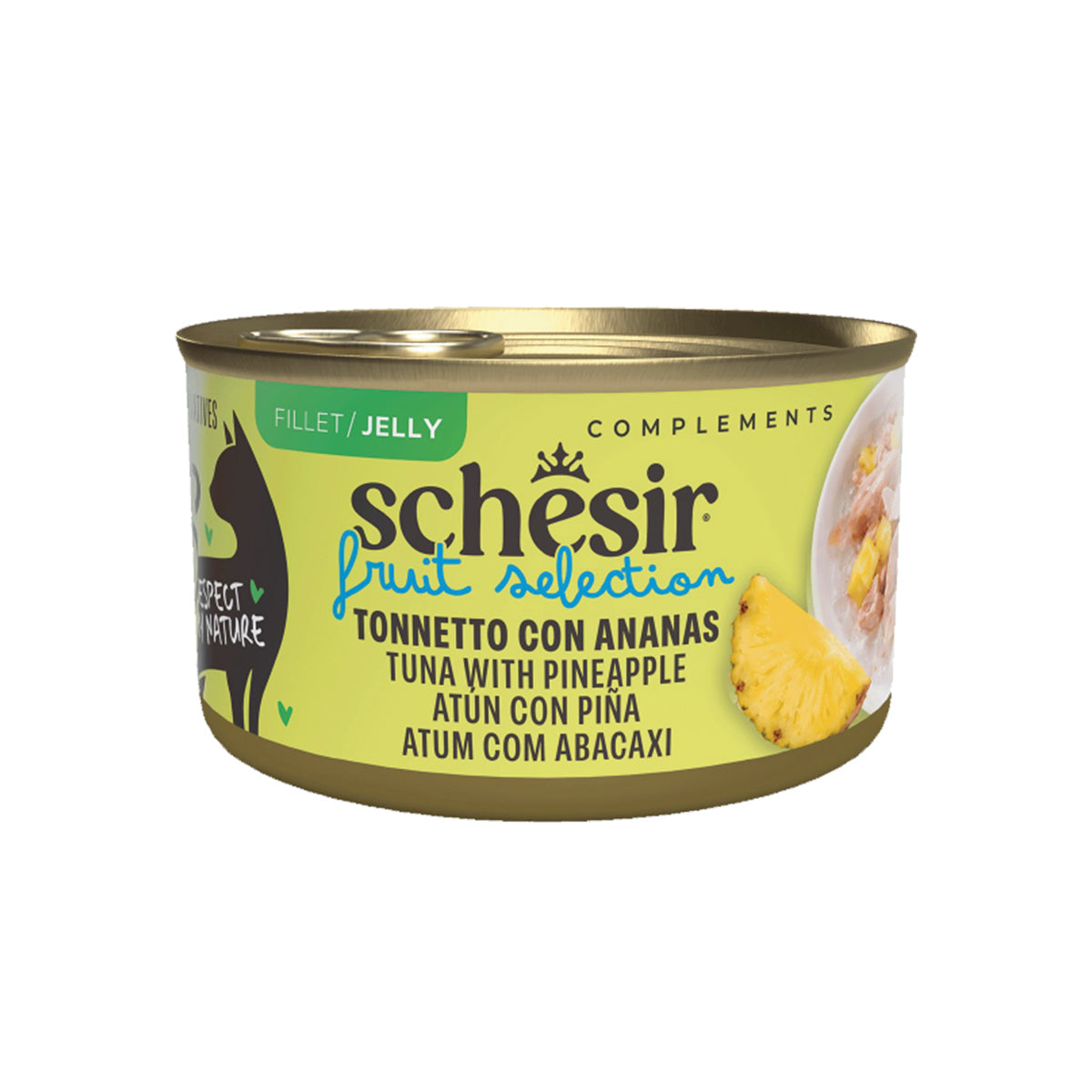 SCHESIR GELEE 12 X 75 G THUNFISCH UND ANANAS