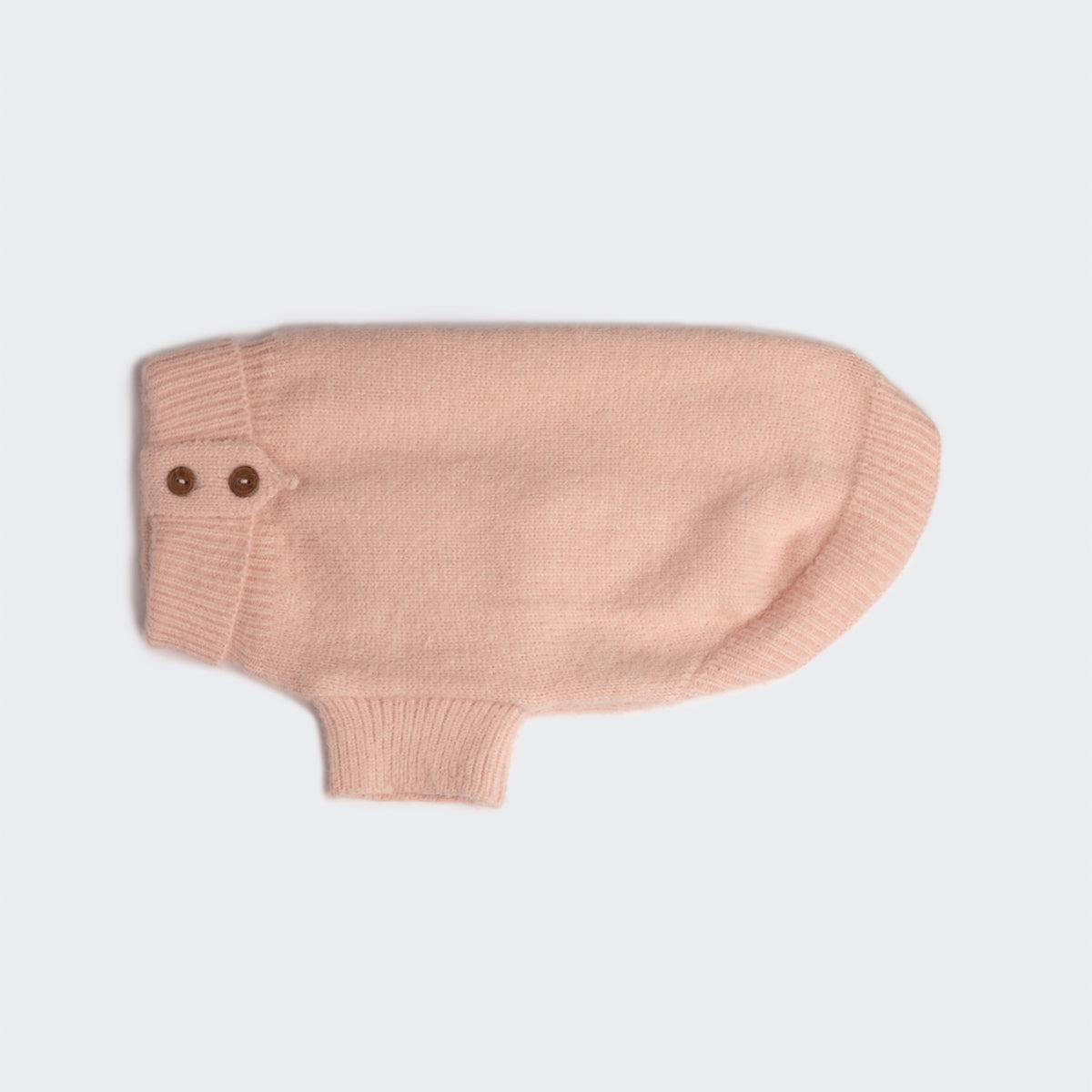 PAIKKA STRICKPULLOVER MIT FELLBESATZ ROSA 35