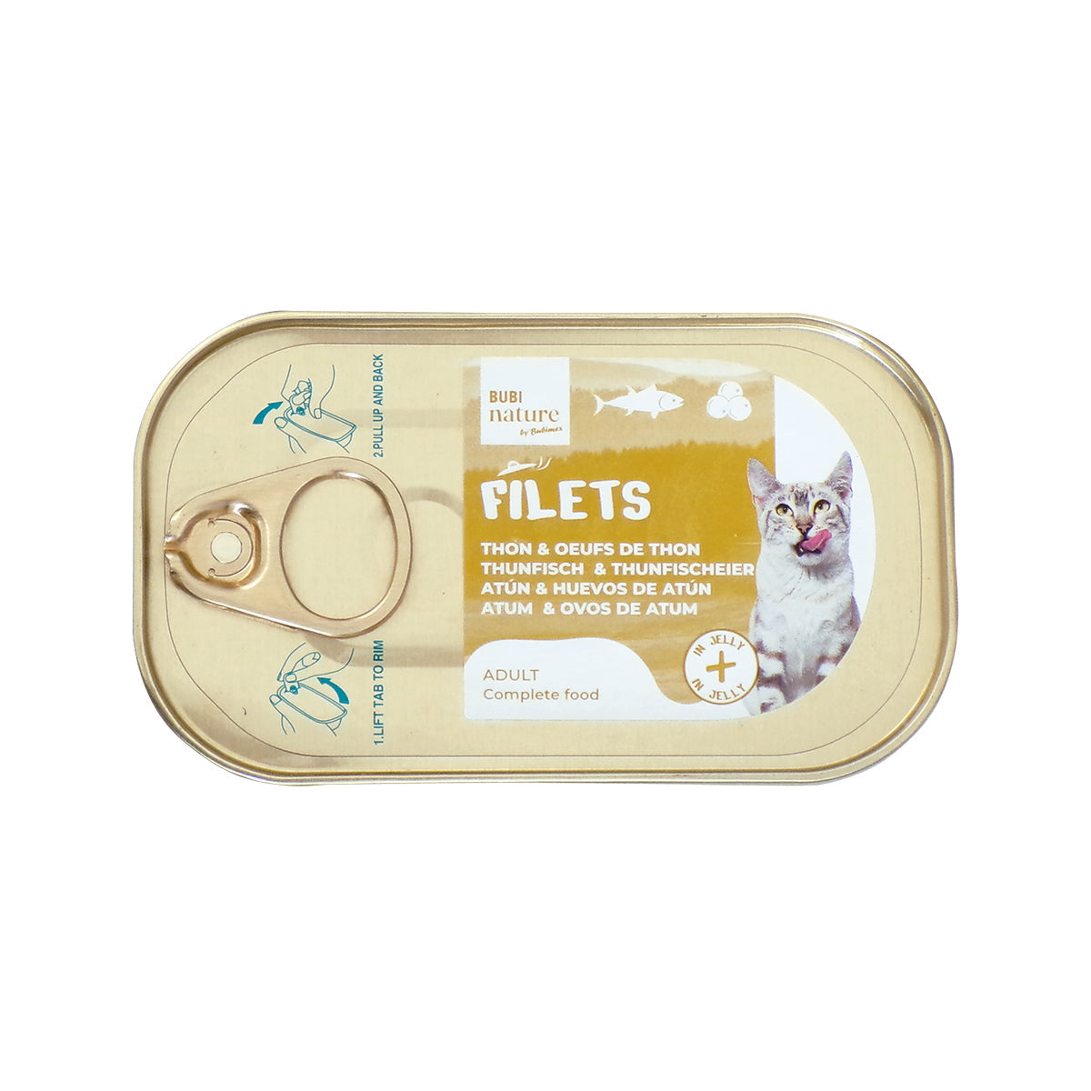 BUBI NATURE THUNFISCH UND THUNFISCHEI IN GELEE 12 x 85G