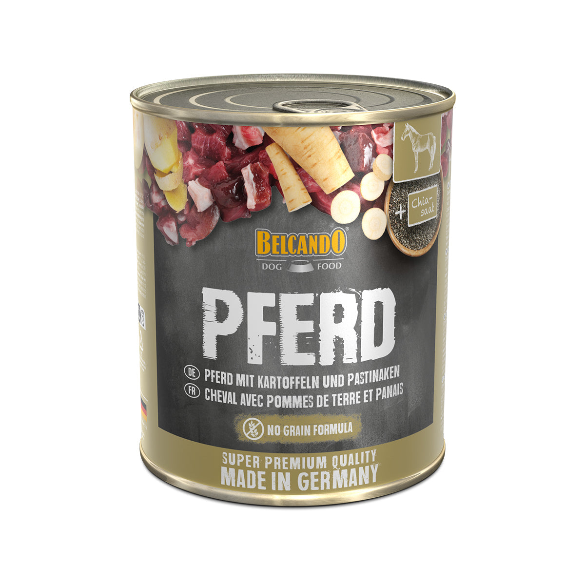 DOSE BELCANDO 800 G PFERD MIT KARTOFFEL UND PASTINAKEN - 6 STK