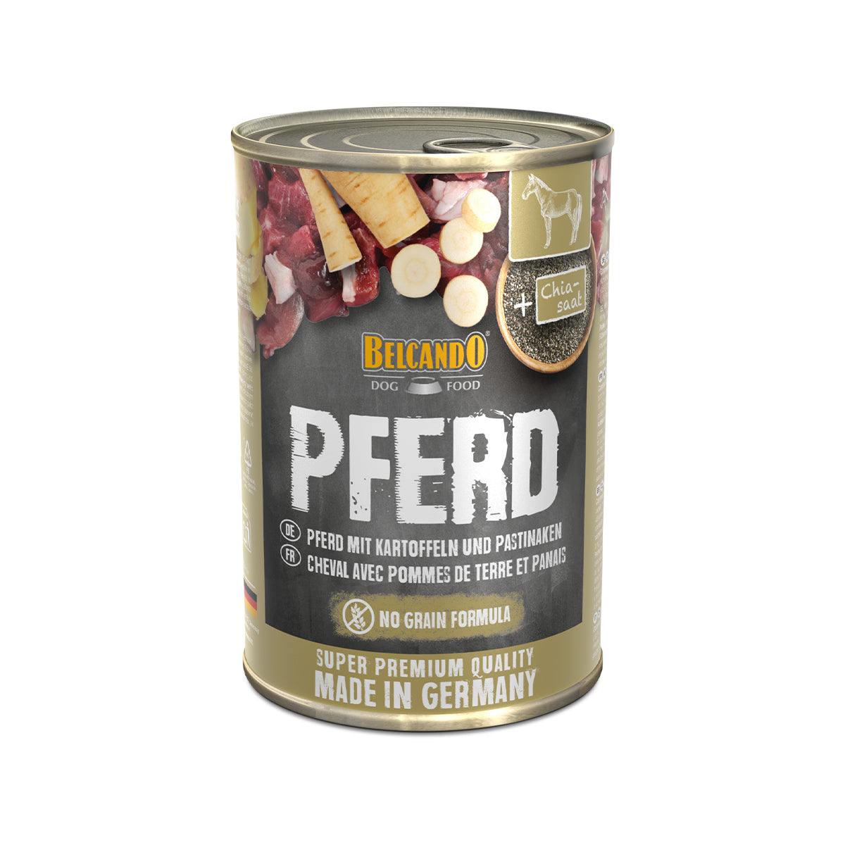 DOSE BELCANDO 400 G PFERD MIT KARTOFFEL UND PASTINAKEN - 6 STK
