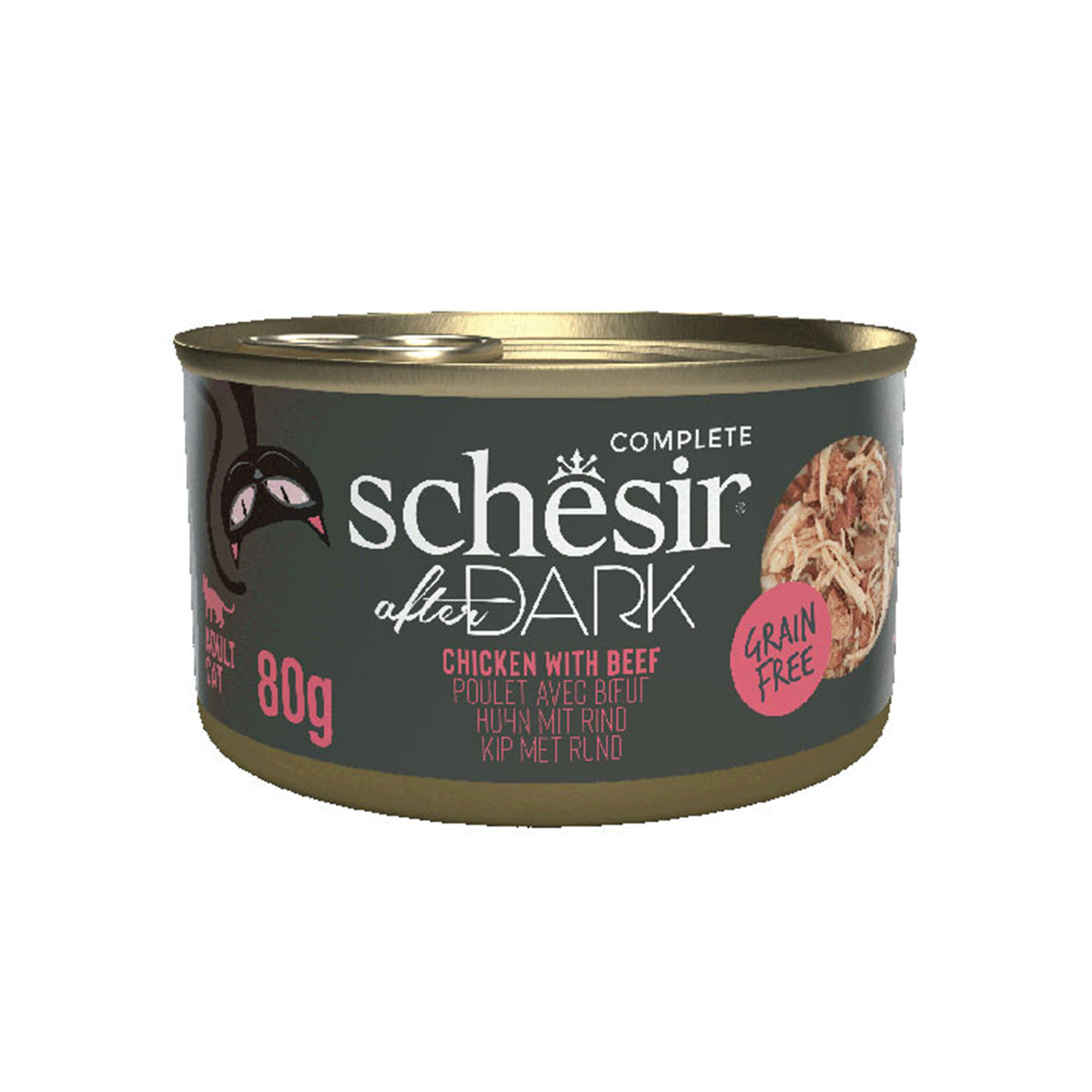SCHESIR AFTER DARK FILET IN BOUILLON DOSEN 12 X 80G HUHN UND RINDFLEISCH