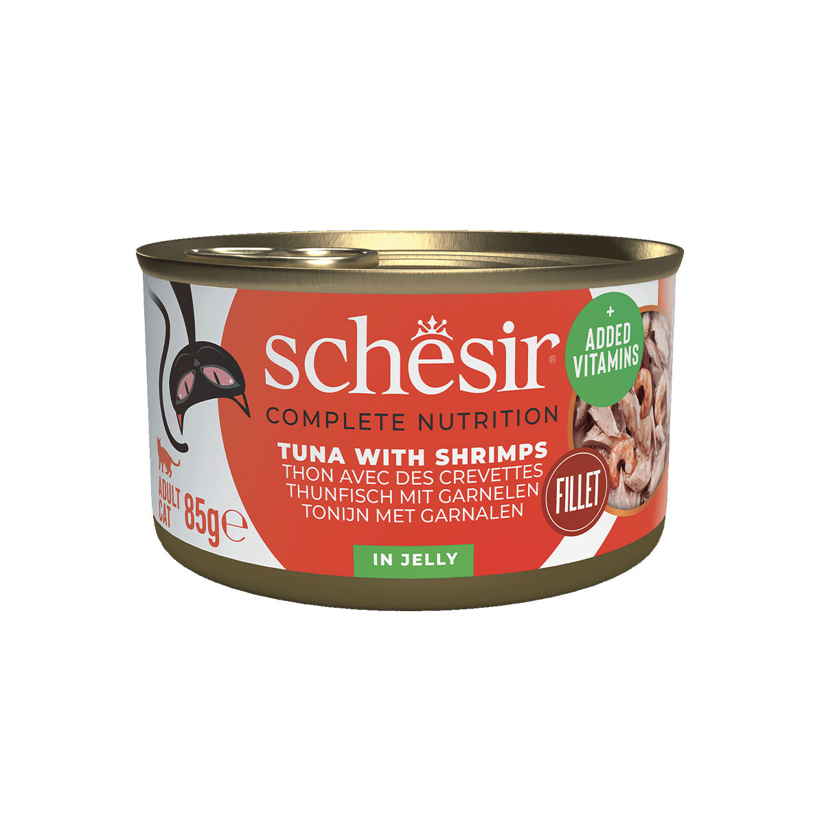 SCHESIR JELLY 12 X 85 G THUNFISCH MIT GARNELEN