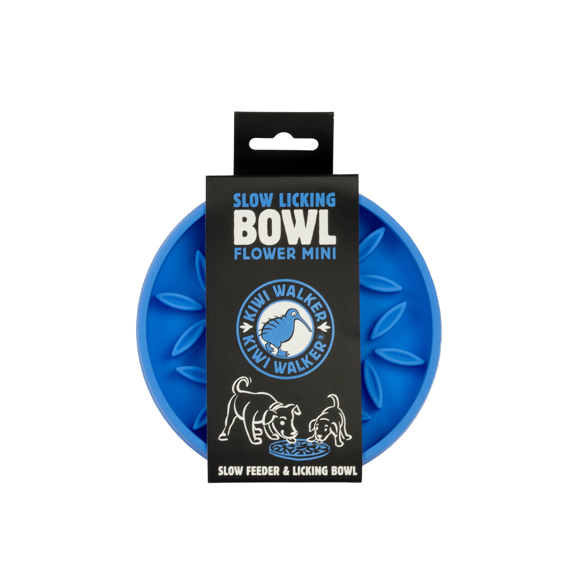 KIWI NAPF ANTI-VIELFRASS FLOWER MINI BLAU