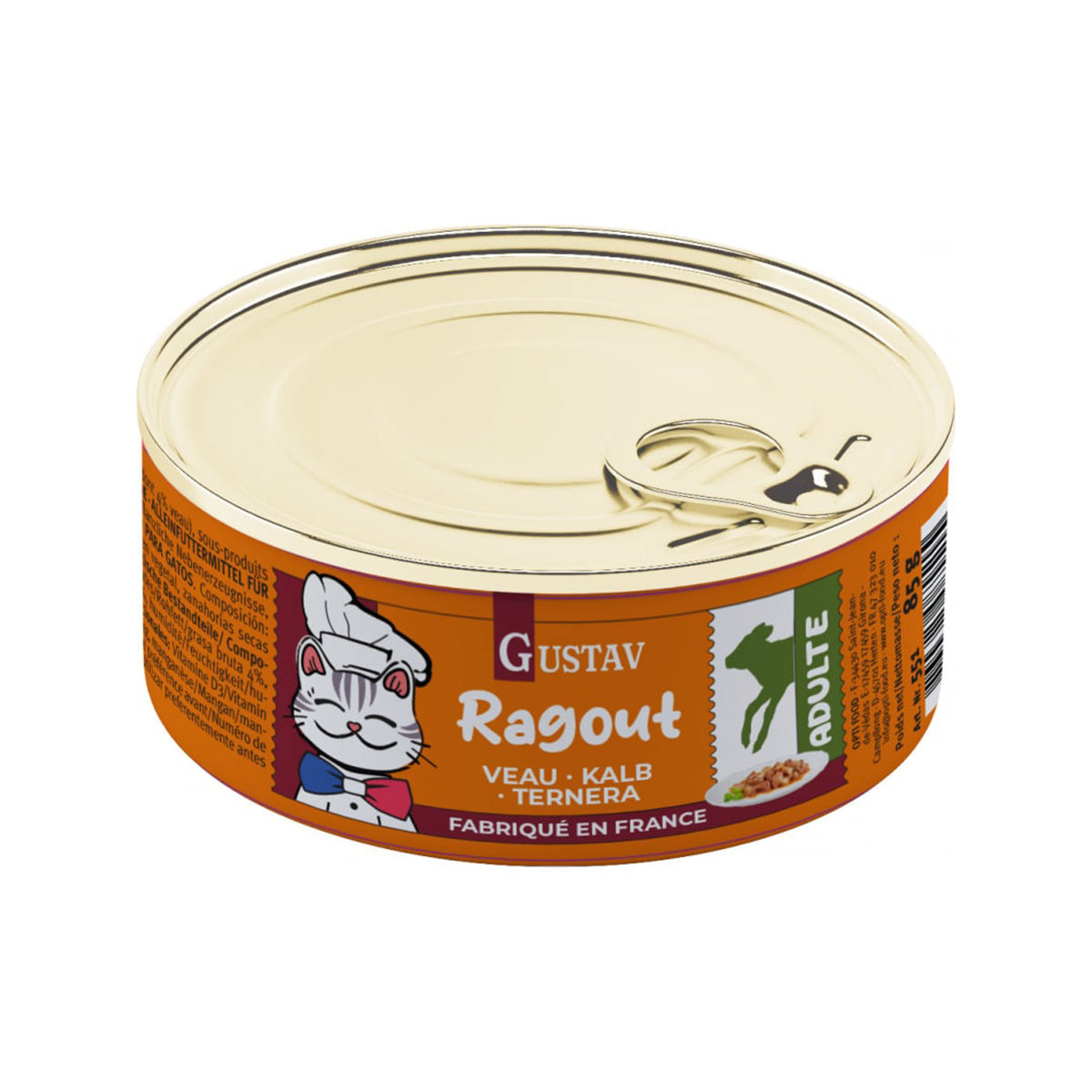 GUSTAV EINTOPF KATZE KALB 12 X 85 g