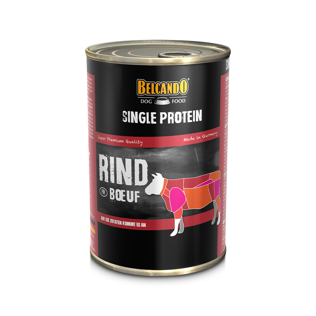 DOSE BELCANDO 400 G "SINGLE PROTEIN" RIND - 6 STK