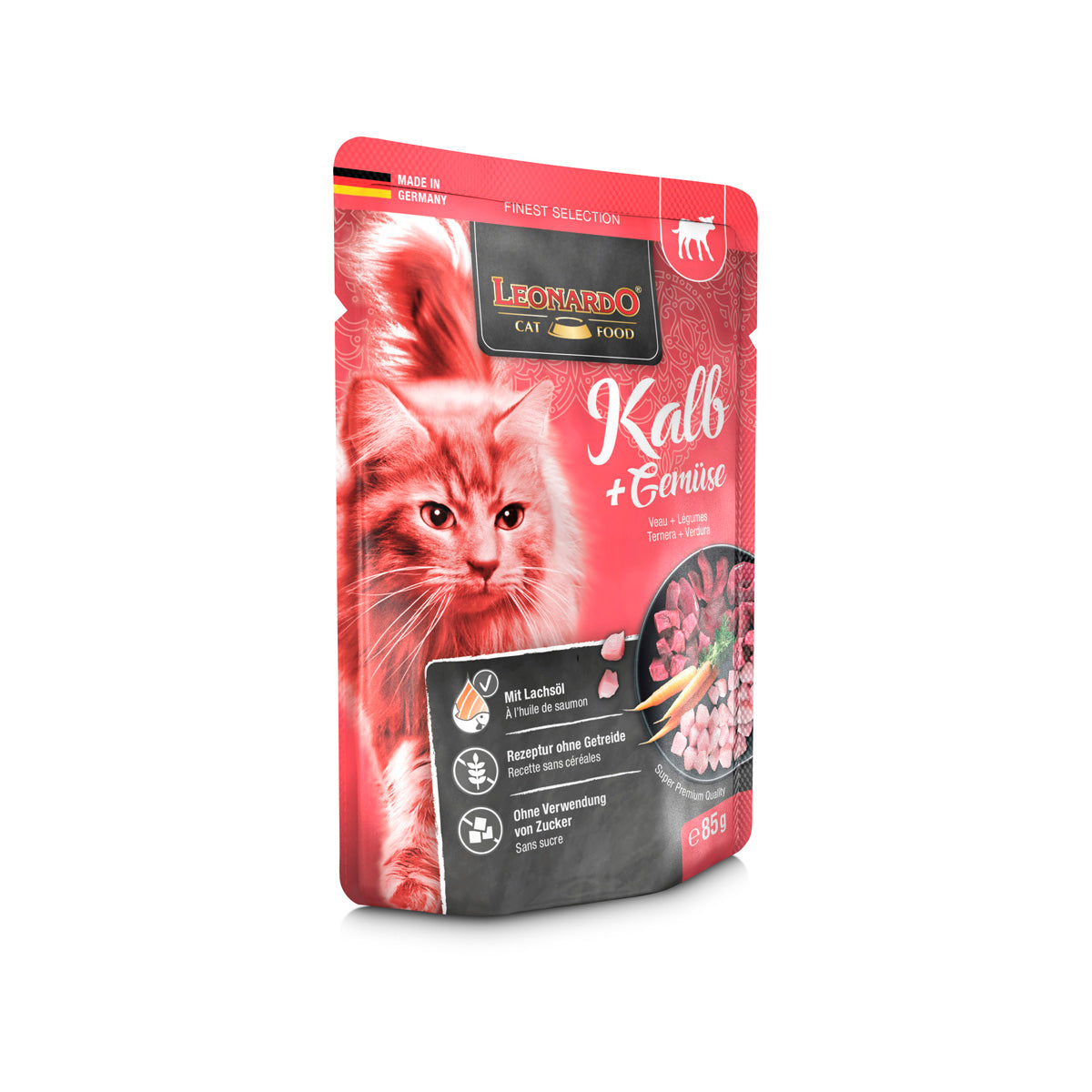 BEUTEL LEONARDO 85 G KALB & GEMUSE - 16 STK