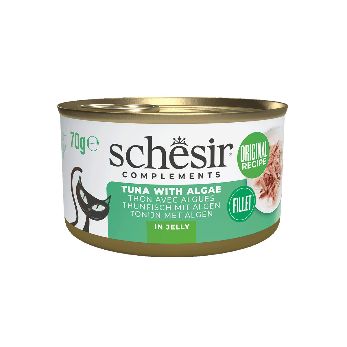 SCHESIR GELEE 12 X 70 G THUNFISCH UND ALGEN