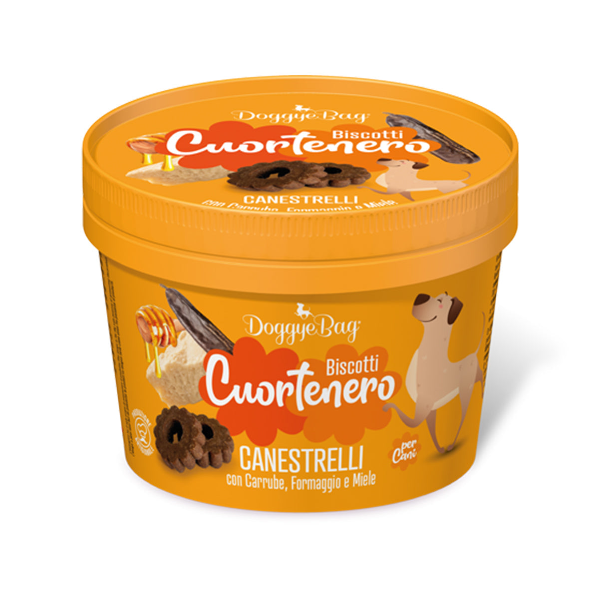 DOGGYEBAG CUORTENERO CANESTRELLI MIT JOHANNISBROT, KÄSE UND HONIG 150 g