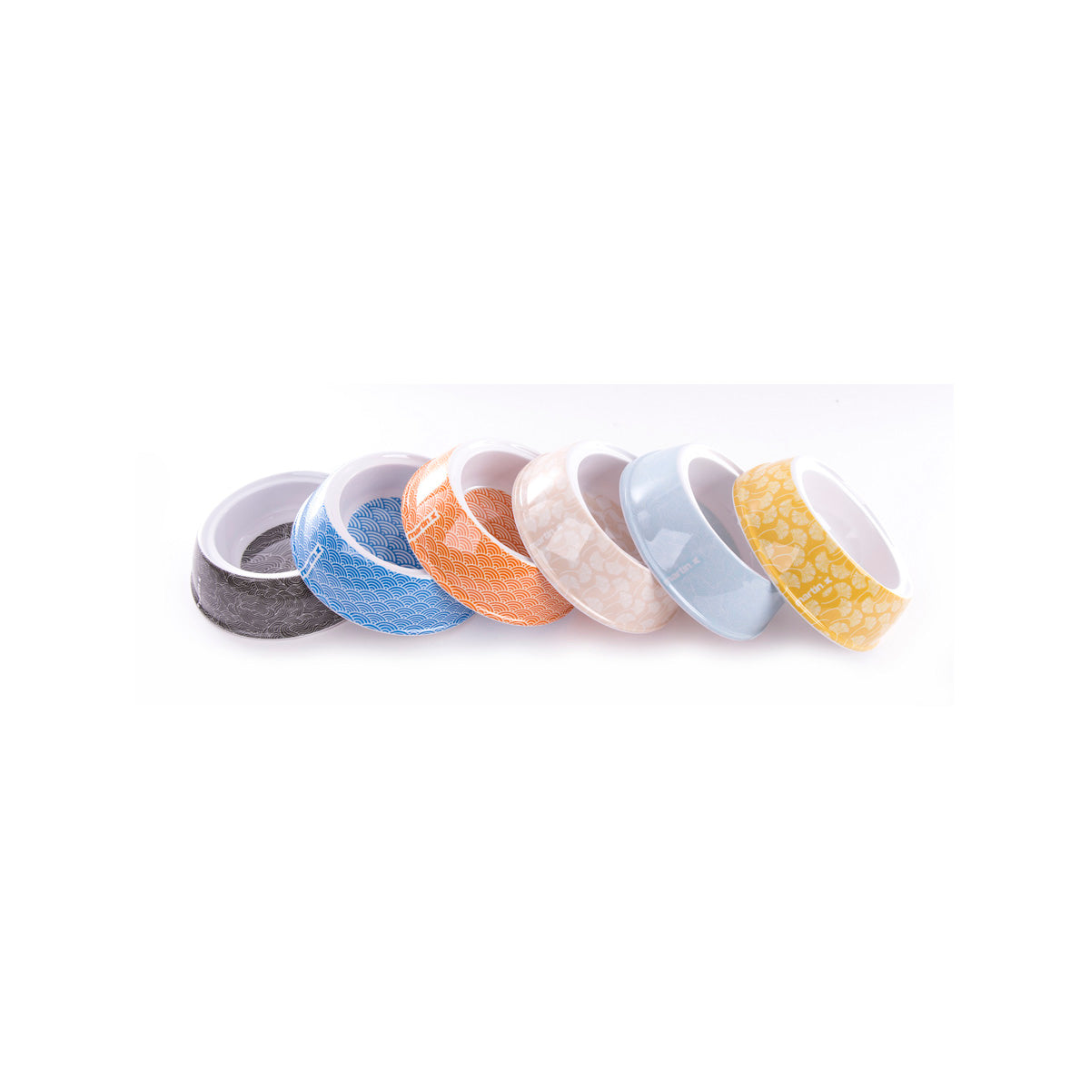 6 MELAMIN-NAEPFE JAPAN HUNDE 700 ML
