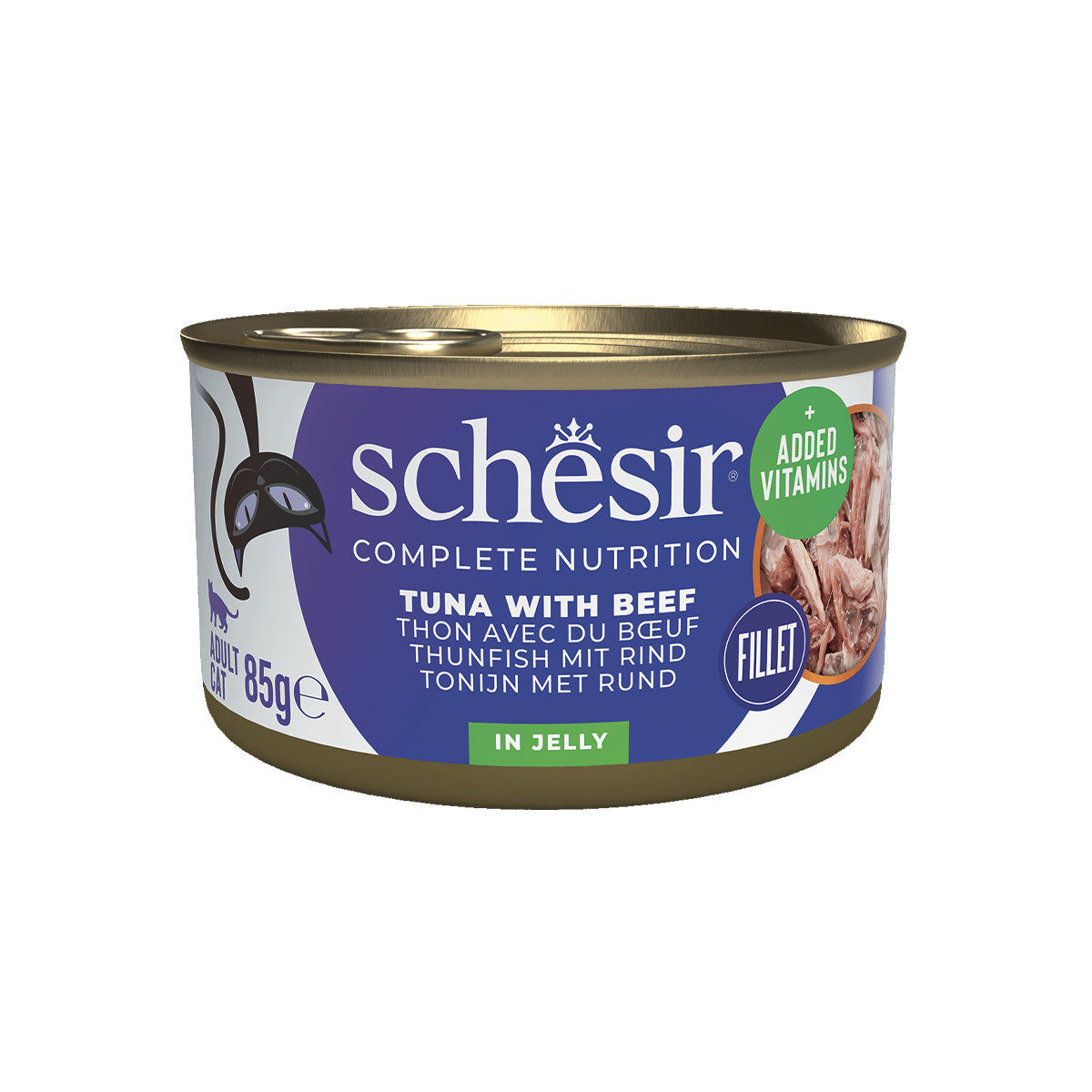 SCHESIR GELEE 12 X 85 G THUNFISCH MIT RIND