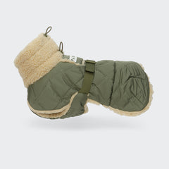 PAIKKA GESTEPPTE SHERPA-JACKE OLIVE 50