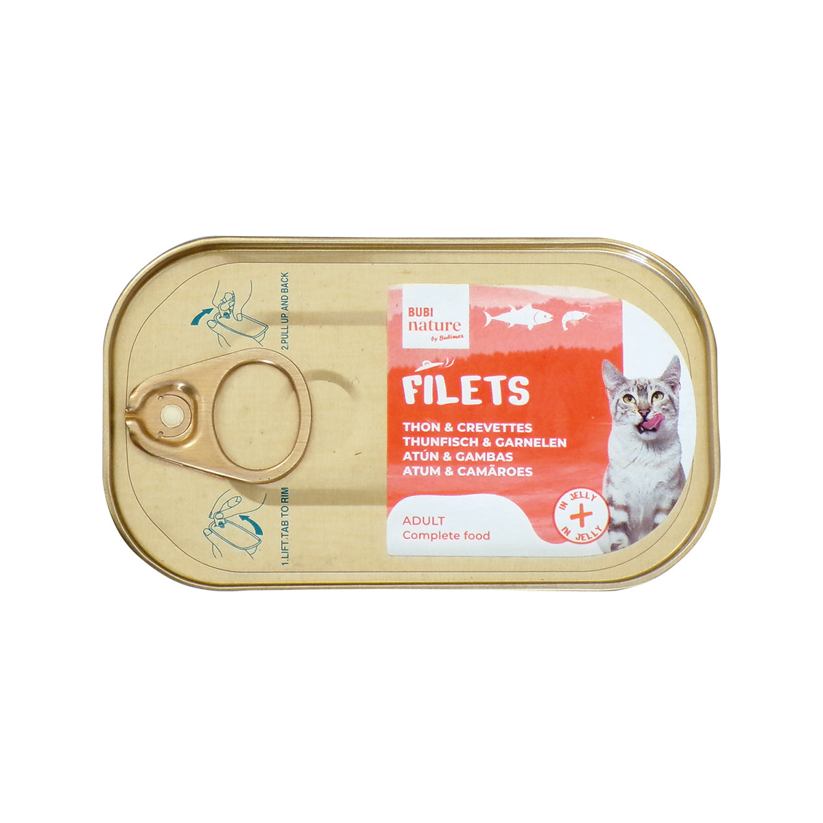 BUBI NATURE THUNFISCH UND GARNELEN IN GELEE 12 x 85G
