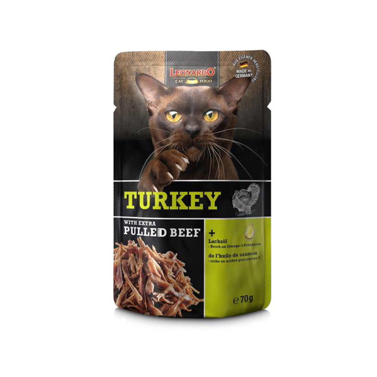 BEUTEL LEONARDO 70 G TRUTHAHN + EXTRA PULLED BEEF - 16 STK