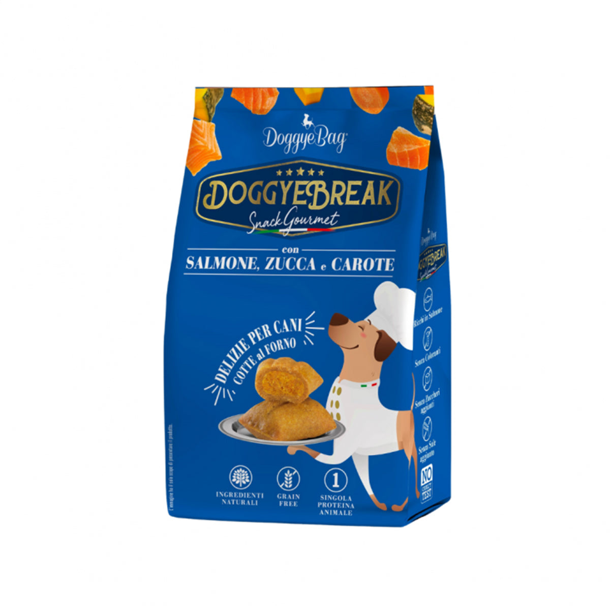 DOGGYEBAG DOGGYEBREAK MIT LACHS UND KAROTTE 180 G