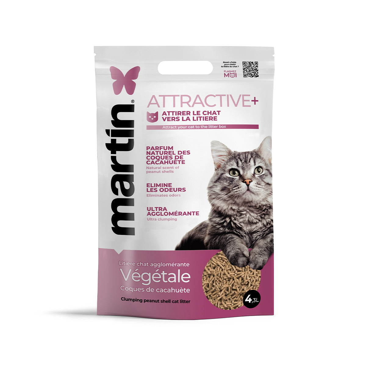 MARTIN ATTRACTIVE+ KATZENSTREU ERDNUSS KLUMPENDE 4.3L