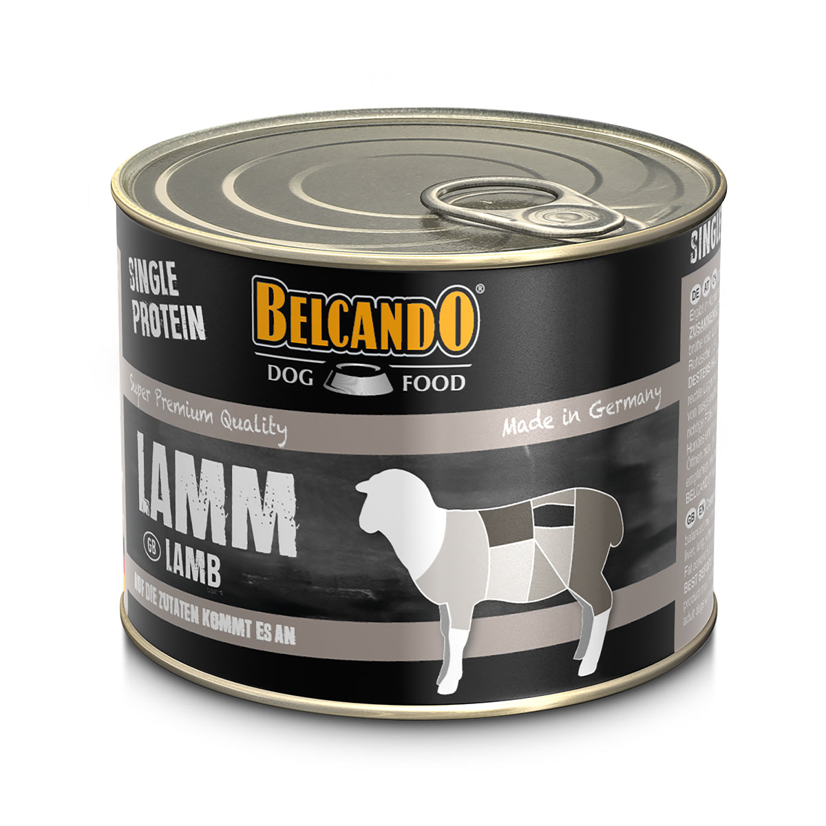 DOSE BELCANDO 200 G "SINGLE PROTEIN" LAMM - 6 STK
