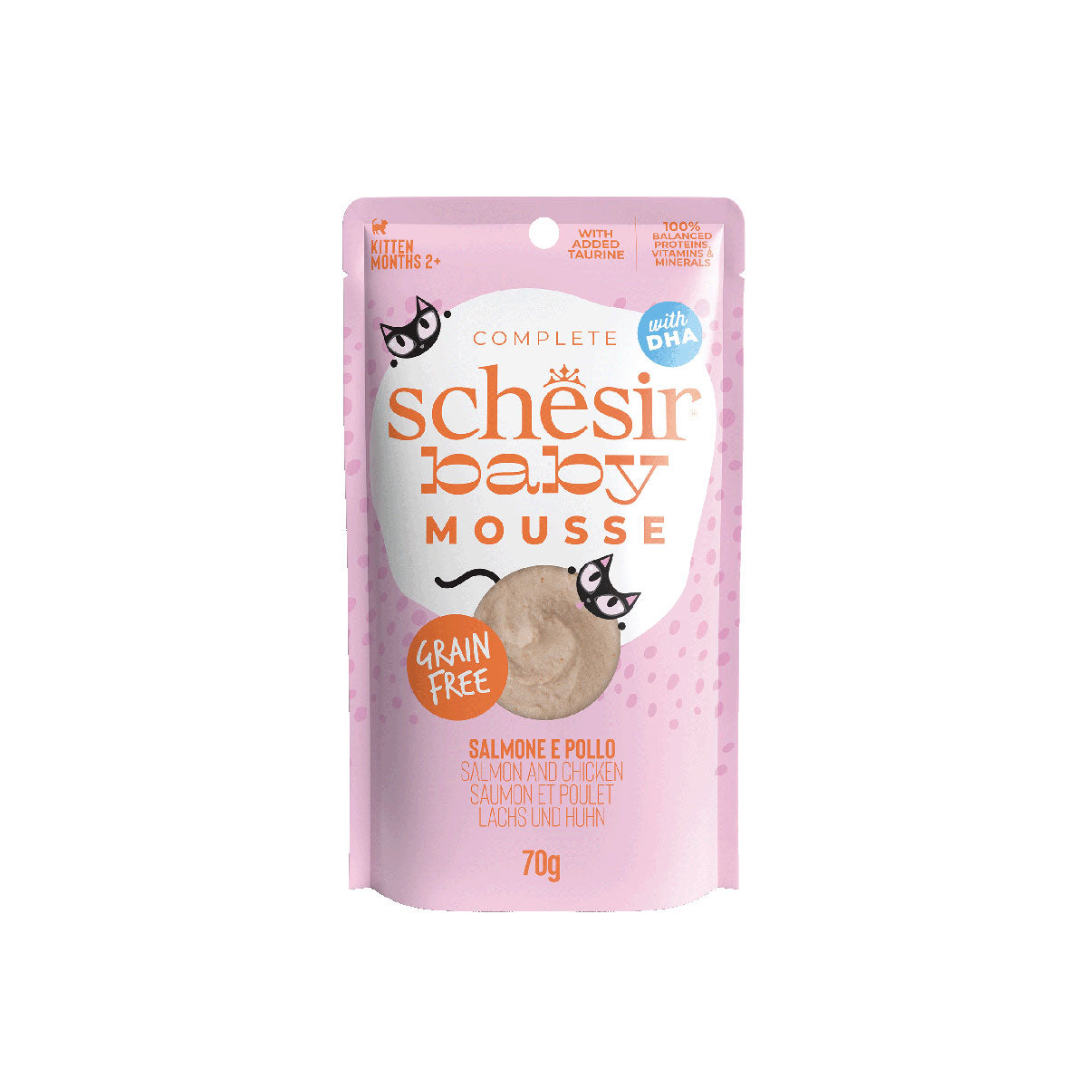 SCHESIR BABY MOUSSE BEUTEL 12 X 70G LACHS