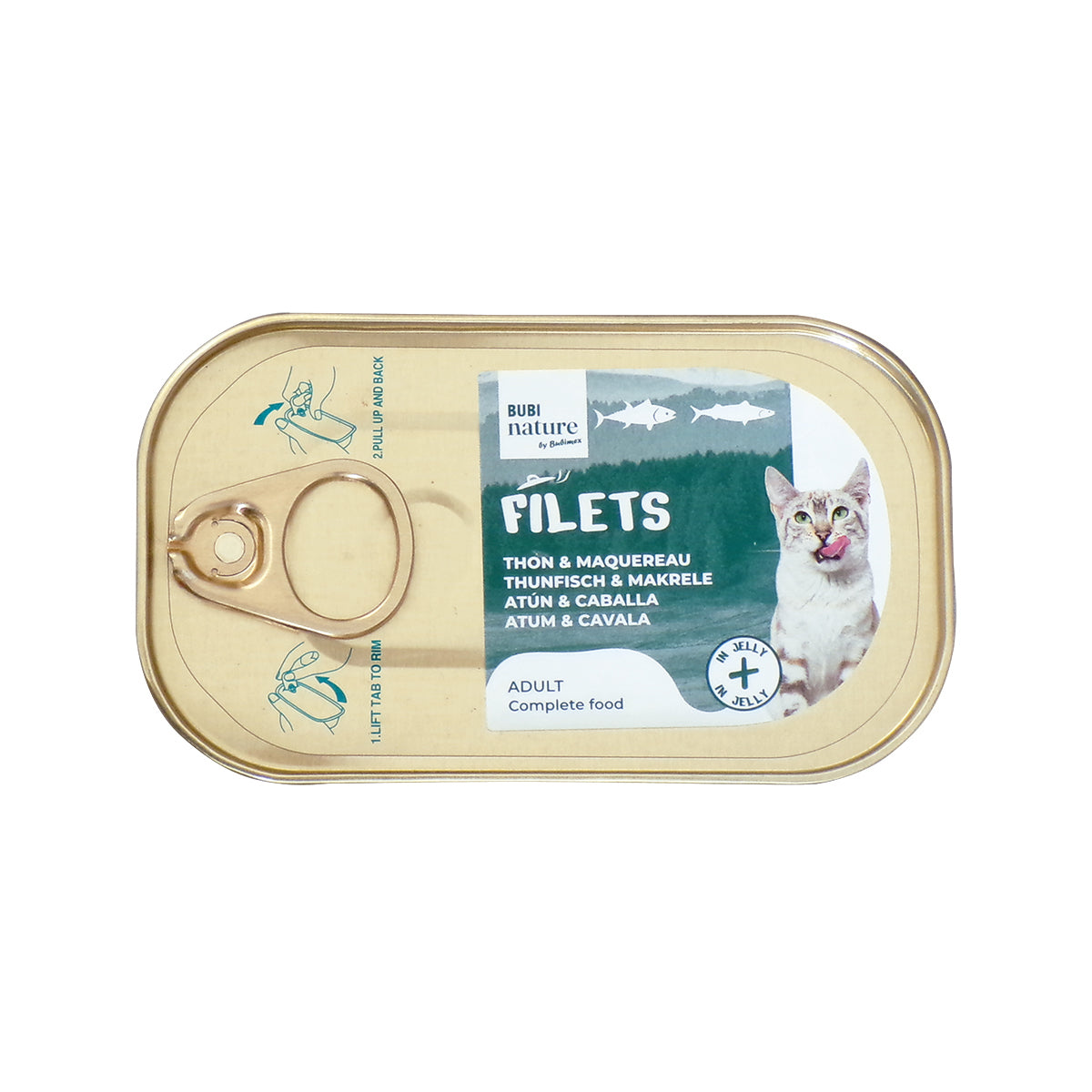 BUBI NATURE THUNFISCH UND MAKRELE IN GELEE 12 x 85G