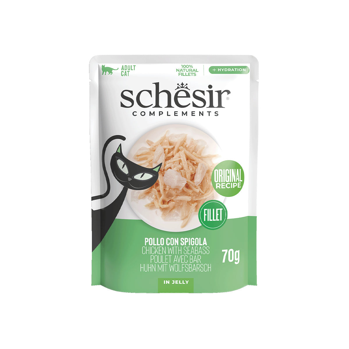 SCHESIR GELEE 12 X 70 G HUHN UND BASCH