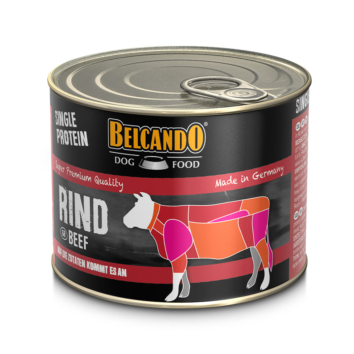 DOSE BELCANDO 200 G "SINGLE PROTEIN" RIND - 6 STK