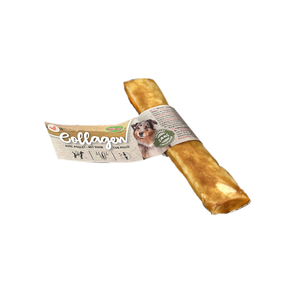 KOLLAGENSTICKS ZUM KAUEN MIT HÜHNCHEN – 15CM – 35 STÜCK