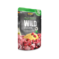 BEUTEL BELCANDO 300 G WILD MIT HIRSE   UND PREISEBEEREN - 6 STK