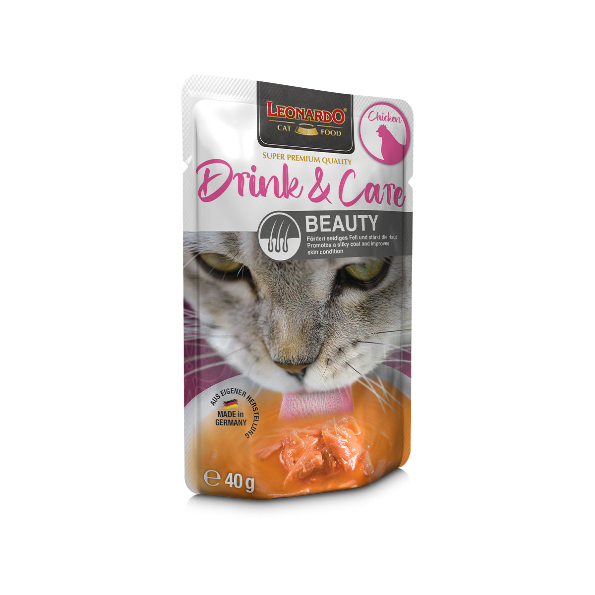 LEONARDO DRINK & CARE BEAUTY CHICKEN 40 G - 20 STK
