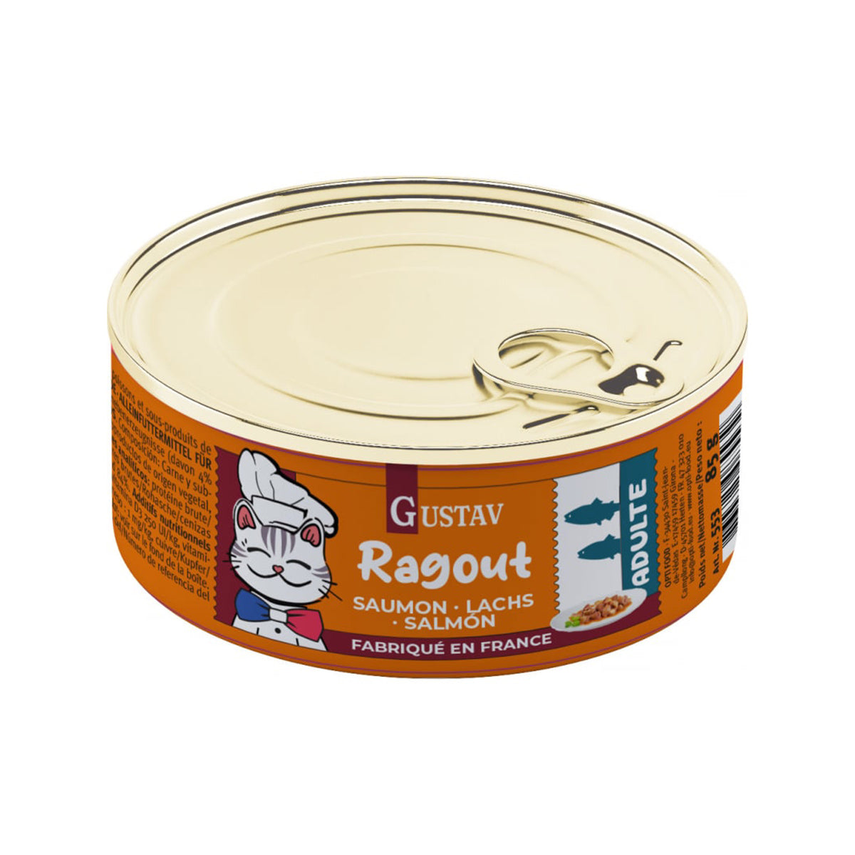 GUSTAV EINTOPF KATZE LACHS 12 X 85 g