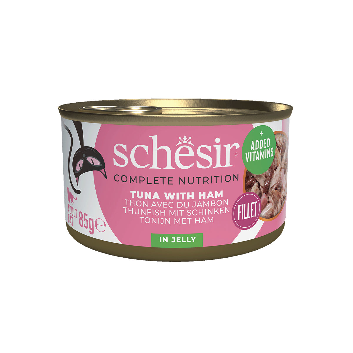 SCHESIR JELLY 12 X 85 G THUNFISCH MIT SCHINKEN