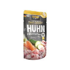 BEUTEL BELCANDO 125 G HUHN UND REIS MITZUCCHINI UND MOEHREN - 12 STK
