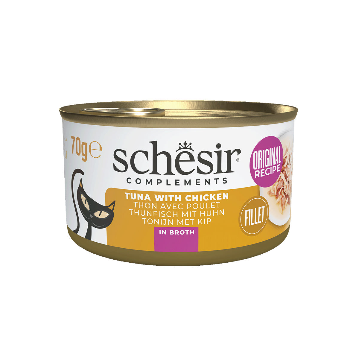 SCHESIR BOUILLON 12 X 70 G THUNFISCH UND HÄHNCHENFILET