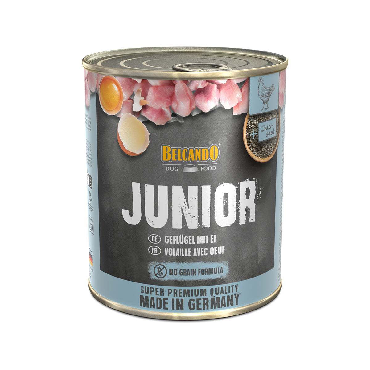 DOSE BELCANDO 800 G JUNIOR GEFLUEGEL   MIT EI - 6 STK