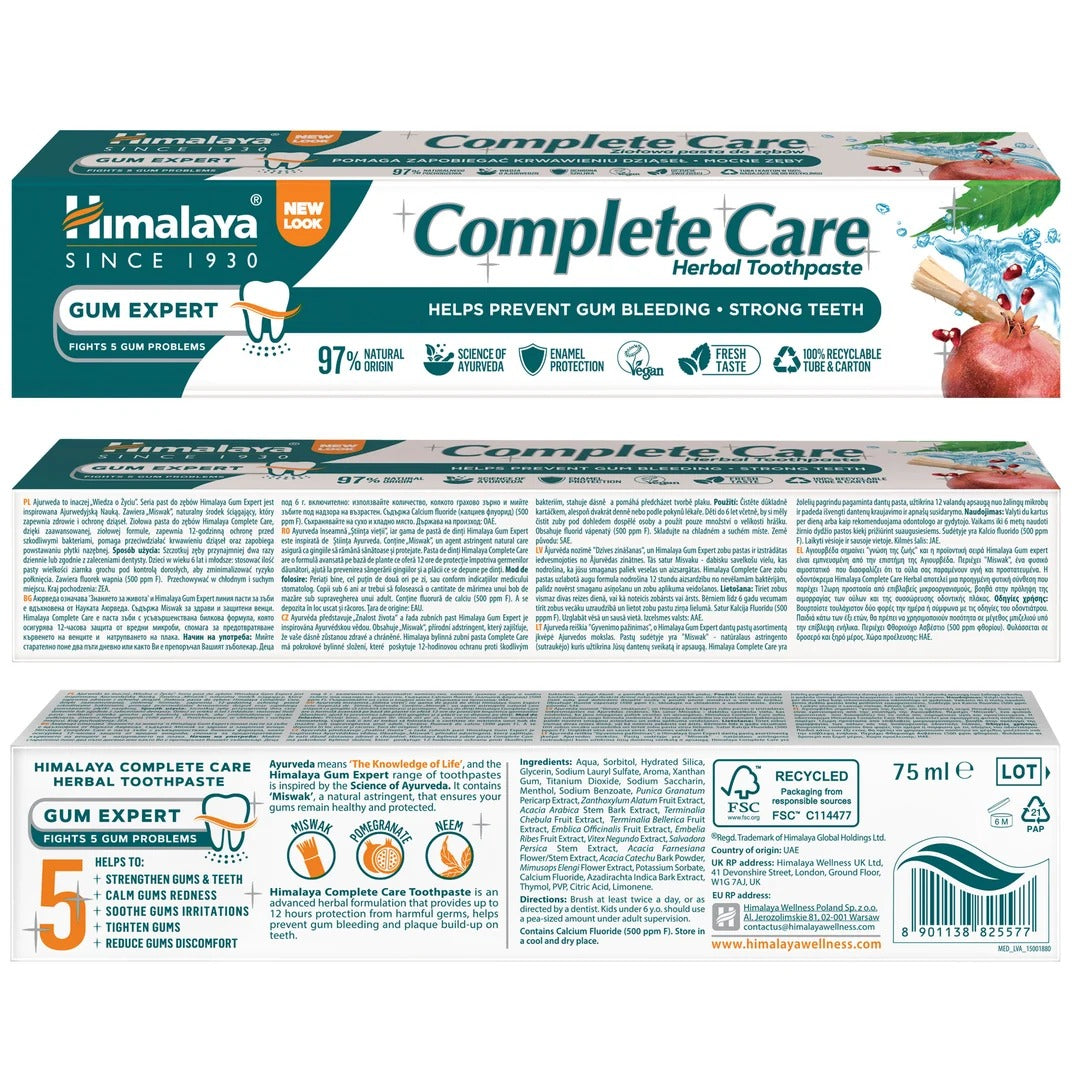 Himalaya Herbals Toothpaste Complete Care - 75 ml